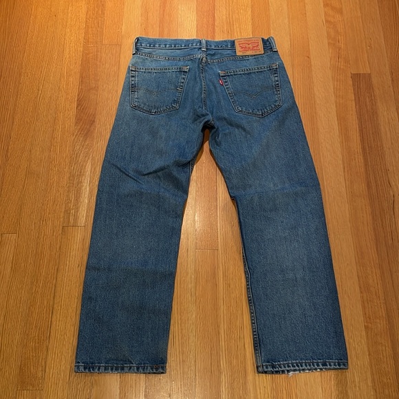 Men's Blue Levi's 505s 33x29 - Picture 2 of 4